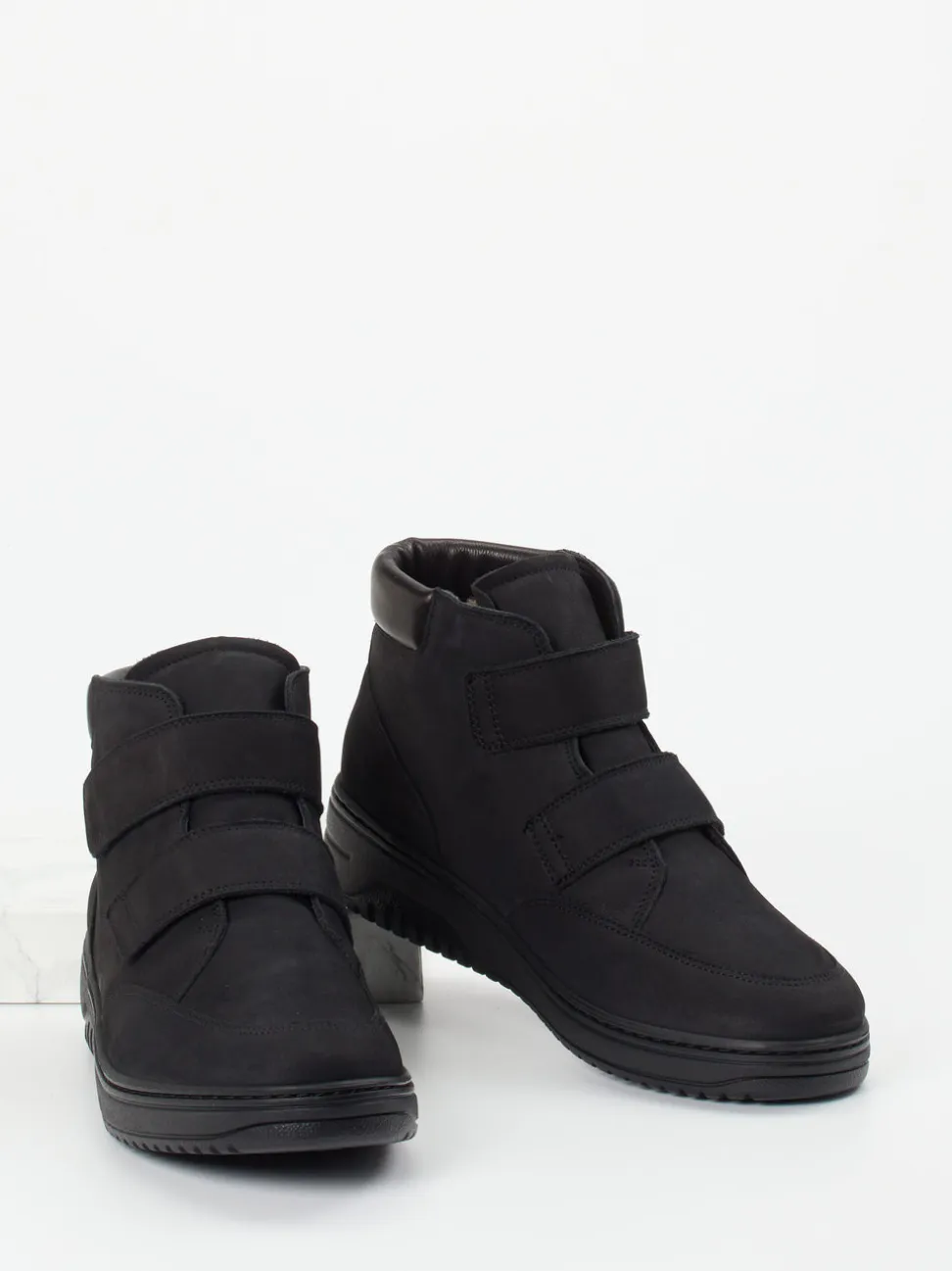 Hartjes – Stiefelette aus Nubukleder schwarz