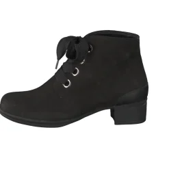 Hartjes – Stiefelette aus Nubukleder Schwarz