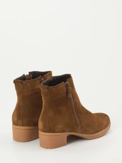 Hartjes – Stiefeletten aus Veloursleder Braun