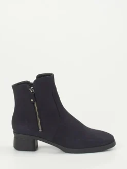 Hartjes – Stiefeletten aus Nubukleder in Dunkelblau