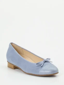 Hassia – Ballerinas aus Veloursleder Pastellblau