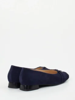 Hassia – Ballerinas aus Veloursleder Dunkelblau