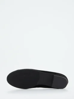 Hassia – Ballerinas aus Veloursleder Schwarz