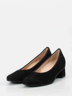 Hassia – Blockabsatz-Pumps aus Veloursleder schwarz