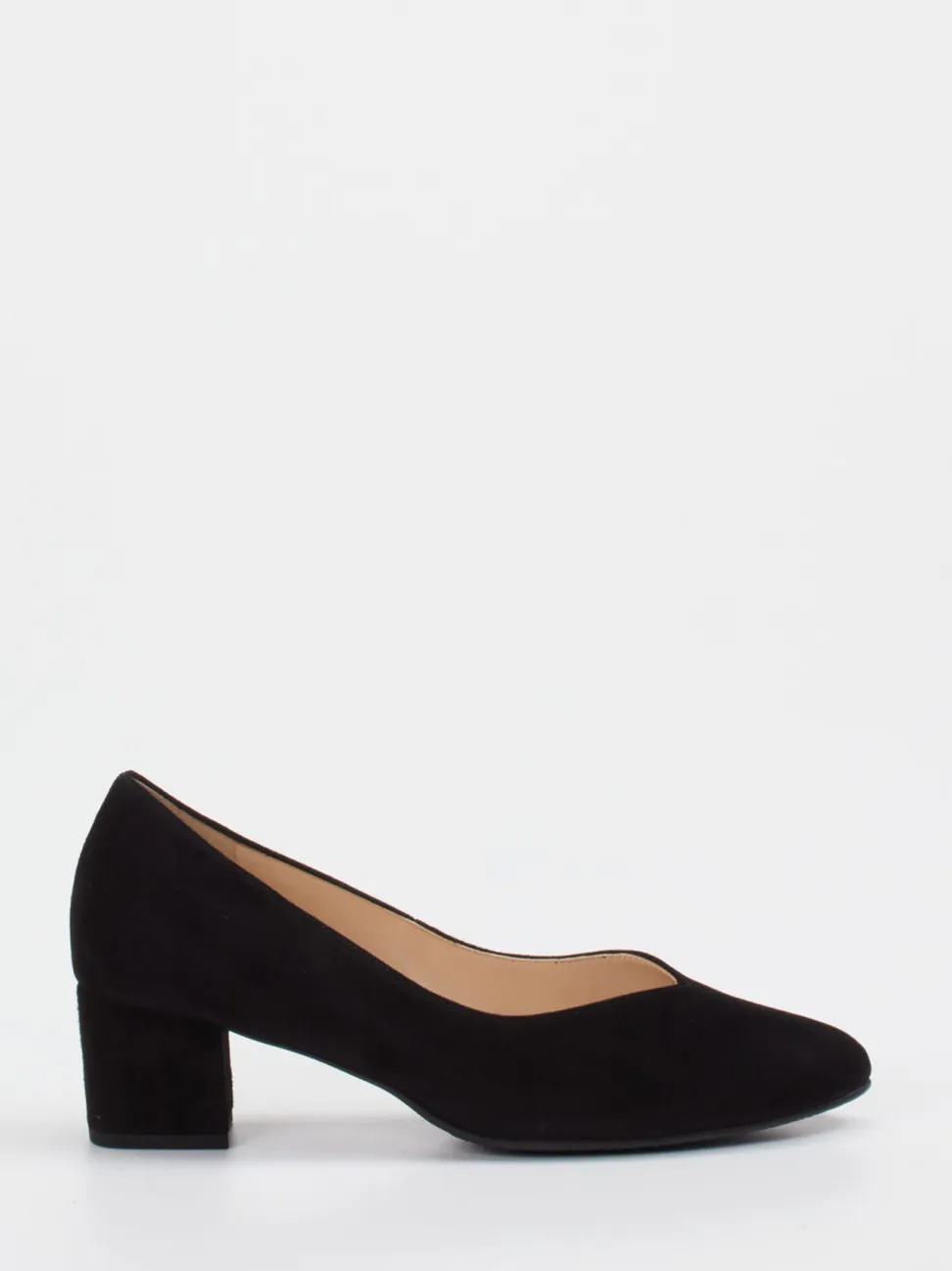 Hassia – Blockabsatz-Pumps aus Veloursleder Schwarz