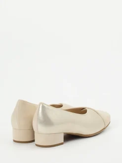 Hassia – Blockabsatz-Pumps aus Veloursleder Beige
