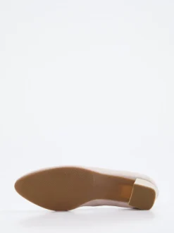 Hassia – Blockabsatz-Pumps aus Veloursleder beige