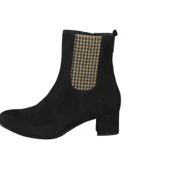 Hassia – Chelsea-Stiefelette aus Veloursleder schwarz