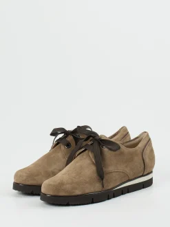 Hassia – Komfort-Halbschuh aus Veloursleder Sandbeige