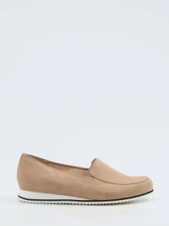 Hassia – Komfort-Loafer aus Veloursleder beige