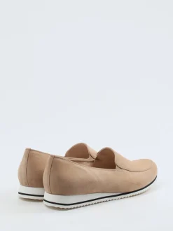 Hassia – Komfort-Loafer aus Veloursleder beige