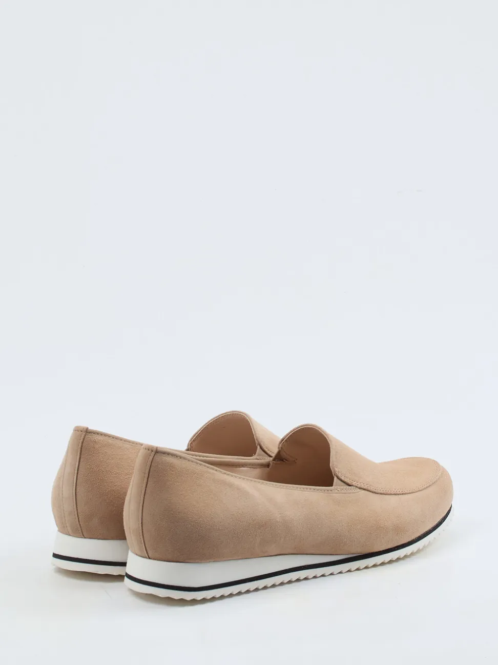 Hassia – Komfort-Loafer aus Veloursleder beige