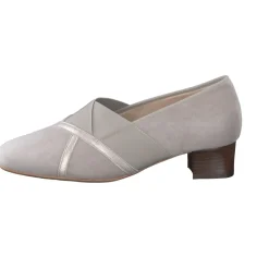 Hassia – Komfortpumps aus Veloursleder beige