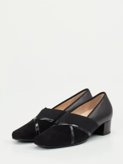 Hassia – Komfort-Pumps aus Veloursleder schwarz