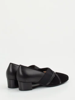 Hassia – Komfort-Pumps aus Veloursleder schwarz