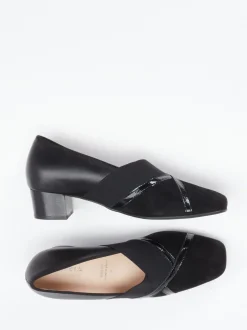 Hassia – Komfort-Pumps aus Veloursleder schwarz