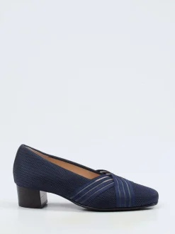 Hassia – Komfortpumps aus Meshstretch-Textil Blau