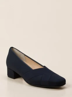 Hassia – Komfort-Pumps aus Textil in Dunkelblau