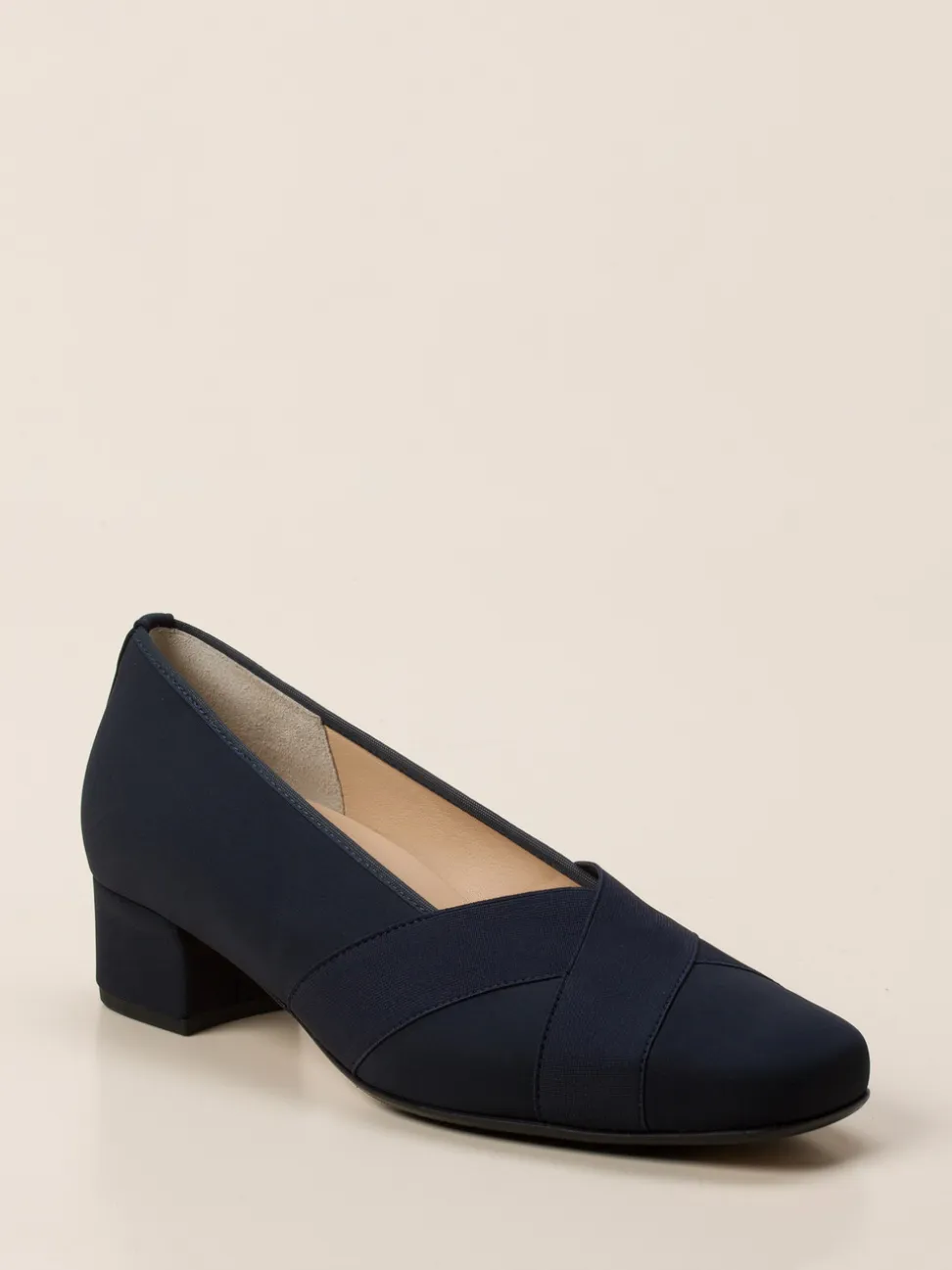 Hassia – Komfort-Pumps aus Textil in Dunkelblau