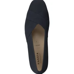 Hassia – Komfort-Pumps aus Textil in Dunkelblau