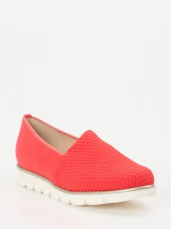 Hassia – Komfort-Slipper aus Textil in Korallrot