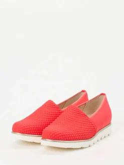 Hassia – Komfort-Slipper aus Textil in Korallrot