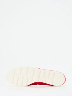 Hassia – Komfort-Slipper aus Textil in Korallrot