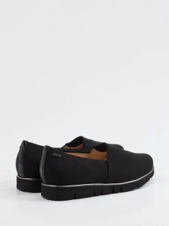 Hassia – Komfort-Slipper aus Stretchtextil Schwarz