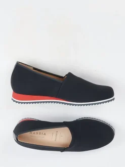 Hassia – Komfort-Slipper aus Textil in Keilform