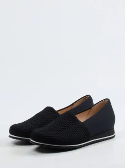Hassia – Komfort-Slipper aus Textil in Schwarz