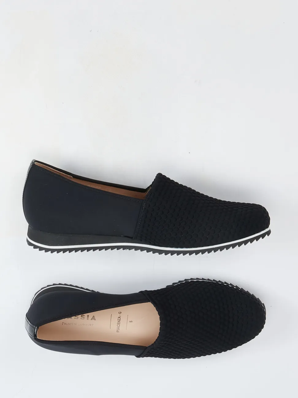 Hassia – Komfort-Slipper aus Textil in Schwarz