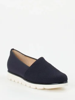 Hassia – Komfort-Slipper aus Textil Dunkelblau