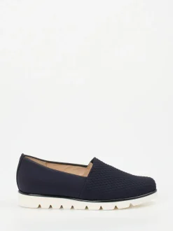 Hassia – Komfort-Slipper aus Textil Dunkelblau