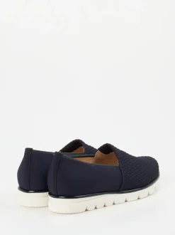 Hassia – Komfort-Slipper aus Textil Dunkelblau