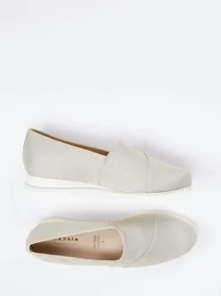 Hassia – Komfort-Slipper aus Textil beige