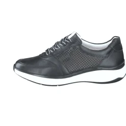 Hassia – Komfort-Sneaker aus Ziegenleder Schwarz