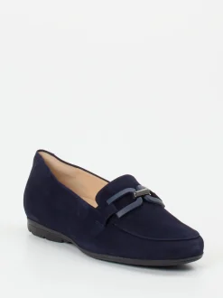 Hassia – Loafer aus Veloursleder marineblau