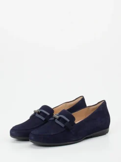 Hassia – Loafer aus Veloursleder marineblau