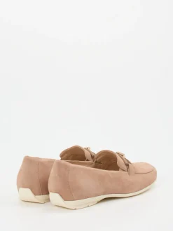 Hassia – Loafer aus Veloursleder in Rosébeige