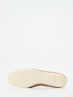 Hassia – Loafer aus Veloursleder in Rosébeige