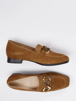 Hassia – Loafer aus Veloursleder Cognacbraun