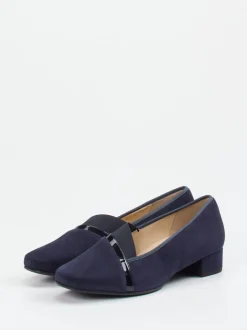 Hassia – Loafer aus Veloursleder Dunkelblau