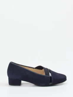 Hassia – Loafer aus Veloursleder Dunkelblau