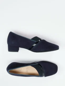 Hassia – Loafer aus Veloursleder Dunkelblau