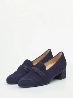 Hassia – Loafer aus Veloursleder Dunkelblau