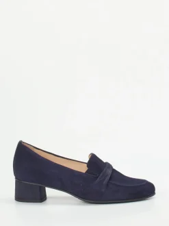 Hassia – Loafer aus Veloursleder Dunkelblau