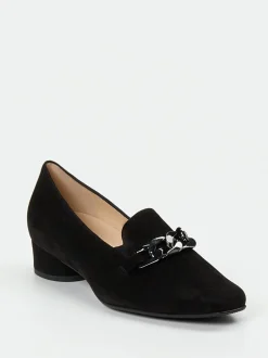 Hassia – Loafer aus Veloursleder Schwarz