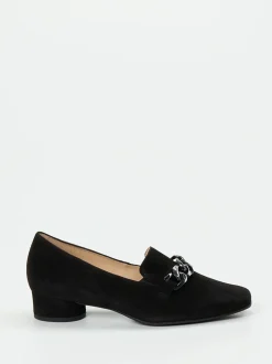 Hassia – Loafer aus Veloursleder Schwarz
