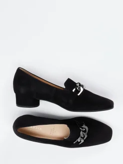 Hassia – Loafer aus Veloursleder Schwarz