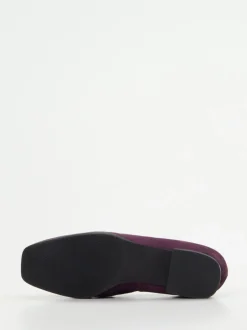 Hassia – Loafer aus Veloursleder in Pflaume
